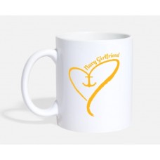 Proud Navy Girlfriend White Mugs